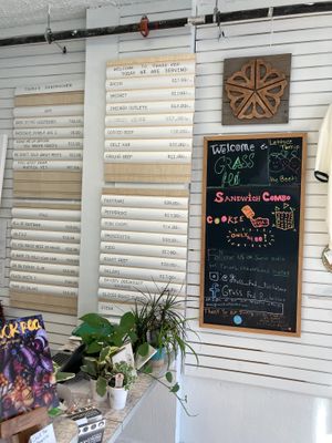 Menu board at GRASS fed in Rochester
