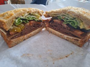 Pastrami. 100% vegan 100% delicious at GRASS fed in Rochester