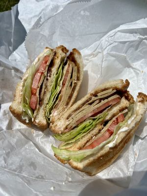 Turkey club  at GRASS fed in Rochester