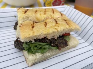 Quinoa sandwich   at Dina's Bakery Cafe in Manchester