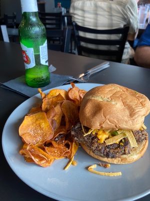 Quinoa Burger  at Sage Karma Kitchen in Willoughby
