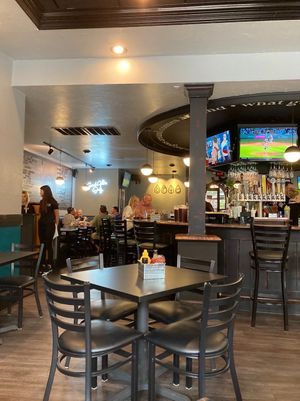 Interior seating at Sage Karma Kitchen in Willoughby