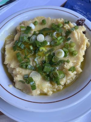 fava (cold and flavorless)  at Taverna Eva in Crete