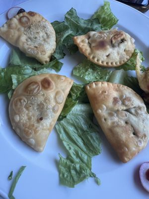 spinach pies   at Taverna Eva in Crete