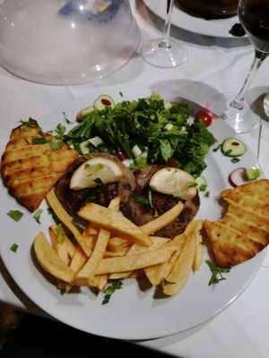 Vegan Bifteki at Taverna Eva in Crete