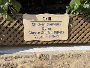 Many Vegan Options   at Taverna Eva in Crete