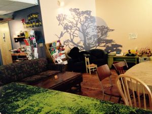 Kids' space  at Local Sprouts Cafe in Portland