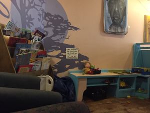 kid play area at Local Sprouts Cafe in Portland