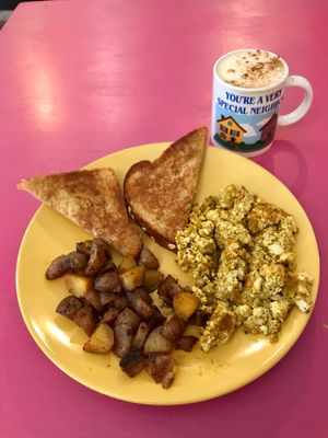 Vegan simple scramble  at Local Sprouts Cafe in Portland