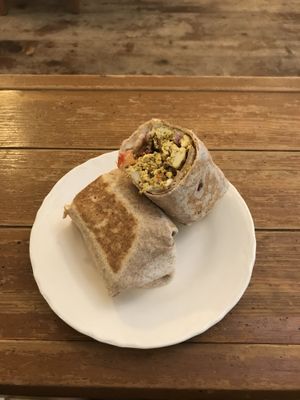 Vegan Tim’s World Famous Burrito at Local Sprouts Cafe in Portland
