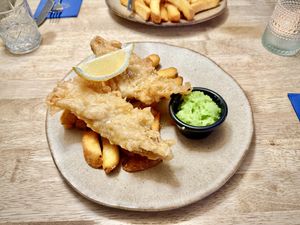Vegan Fish & Chips  at The Star at Cotton in Stoke-on-trent