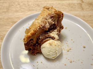 Vegan Sticky Gingerbread cake  at The Star at Cotton in Stoke-on-trent