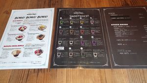 Menu, clearly labelled at Stay Juicy in Hirosaki