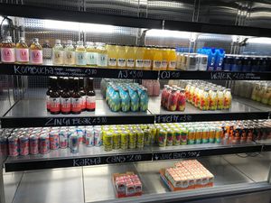 Excellent drinks - no plastic :)) at Joey's Cafe in Ambleside