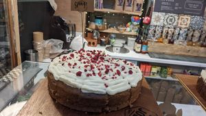 Sponge cake at Joey's Cafe in Ambleside