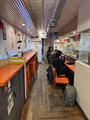 seating  at Dumpling Man in New York City