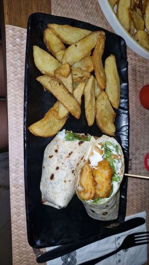 Vegan tortilla wrap  at Horizon in Zakynthos