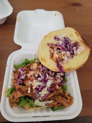 BBQ Chick'n Sandwich at Plantology in Gainesville
