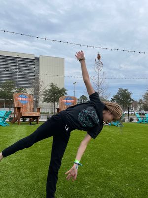 Lots of seating and run around space. And cute puppies    at Plantology in Gainesville