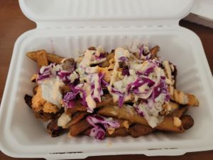 Bacun Chedda Fries at Plantology in Gainesville