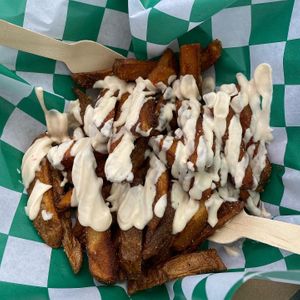 fries with special sauce  at Plantology in Gainesville