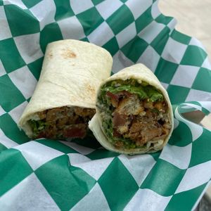 chickn caesar wrap  at Plantology in Gainesville