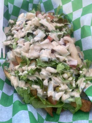 Veggie Loaded Fries  at Plantology in Gainesville