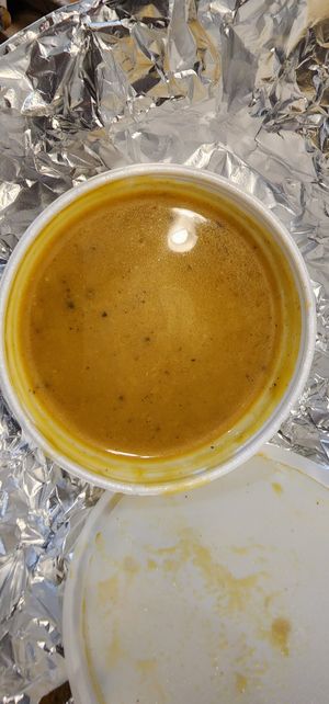 Butternut Squash Soup at Vegan World Cafe in Chicago