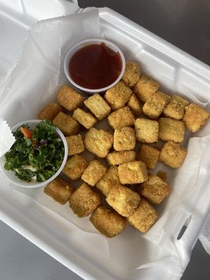 tofu bites   at Vegan World Cafe in Chicago