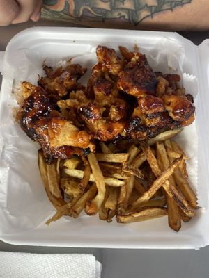 sweet & tangy oyster mushroom   at Vegan World Cafe in Chicago