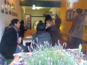 front of Olive & Cookue at Olive and Cookie in Amsterdam