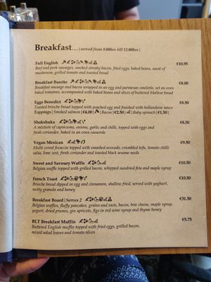 Vegan Mexican as vegan breakfast option at Villager in Mellieha