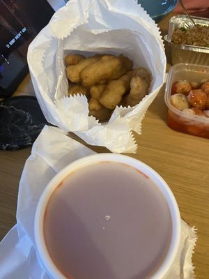 Sweet and sour chicken balls  at Oriental Chef in Wolverhampton