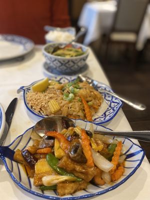 Mains at Bangkok Bistro in Winchester