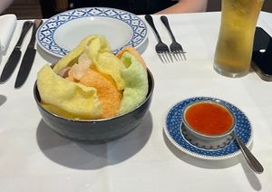 Vegan Thai crackers at Bangkok Bistro in Winchester