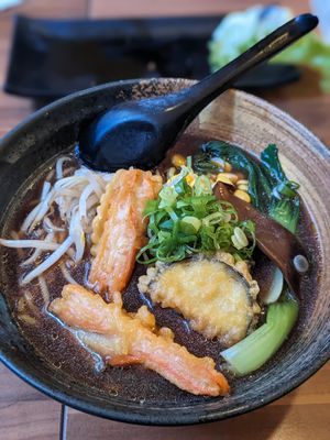 Tempura Ramen Vegan at Hage Ramen in Berlin