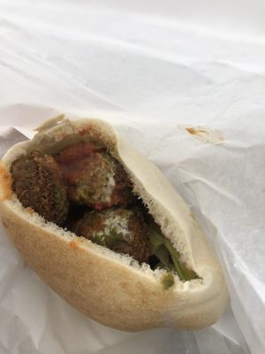 Falafel pitta  at Falafel + in London
