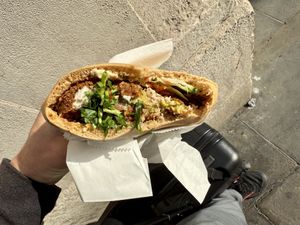   at Falafel + in London