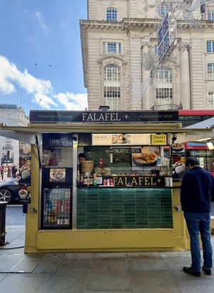   at Falafel + in London
