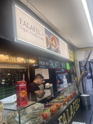   at Falafel + in London