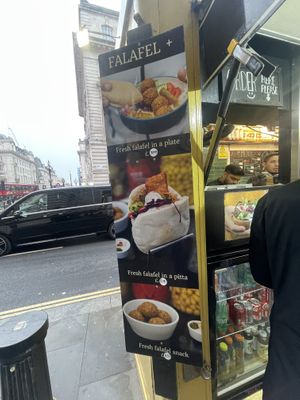  at Falafel + in London