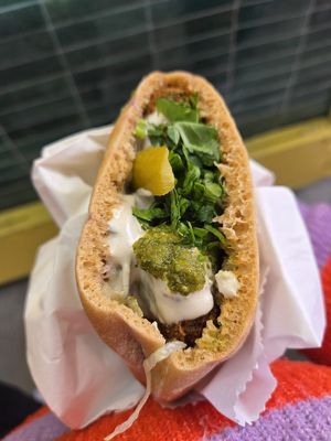   at Falafel + in London