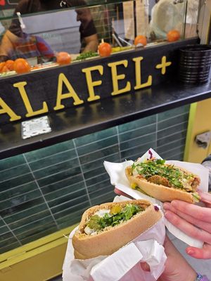   at Falafel + in London