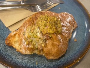 Pistachio croissant at Revival in West London