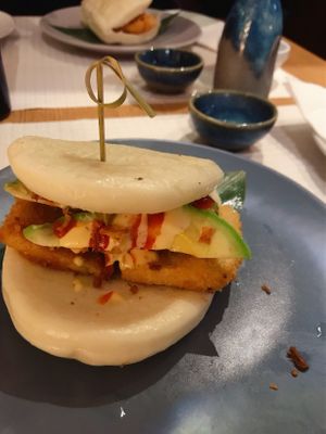 Vegetarian Bao Bun  at Gyoza Bar in Lisbon