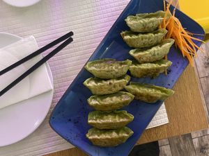 Veggie gyoza  at Gyoza Bar in Lisbon