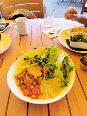 Buddha bowl at Tipsy Tails Restaurant in Alma