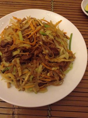 Fried Pho  at May Trang - White Cloud in Hanoi