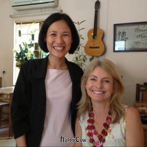 the owner speaks English at May Trang - White Cloud in Hanoi