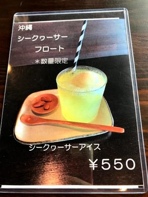 citrus float (staff was unable to confirm if ice cream was completely non-dairy) at Ska Vi Fika - スカヴィフィーカ in Hirosaki